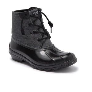 SPERRY TOP-SIDER Black Syren Gulf Cheetah Duck Boot - New In Box - Reemoly